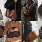 ترکیب چرم قهوه‌ای با رنگ‌های گرم پاییزی