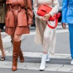 ترکیب رنگ کفش چرم زنانه با کیف و اکسسوری‌ها