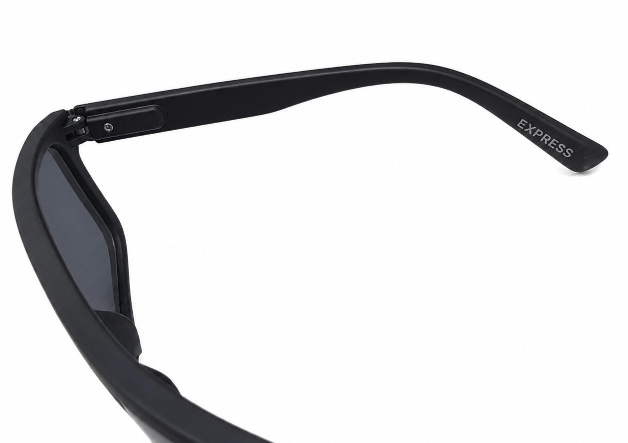 عینک آفتابی مردانه مدل مستطیلی مات مشکی برند اکسپرس وارداتی (Matte Black Rectangular EXPRESS) - Image 5