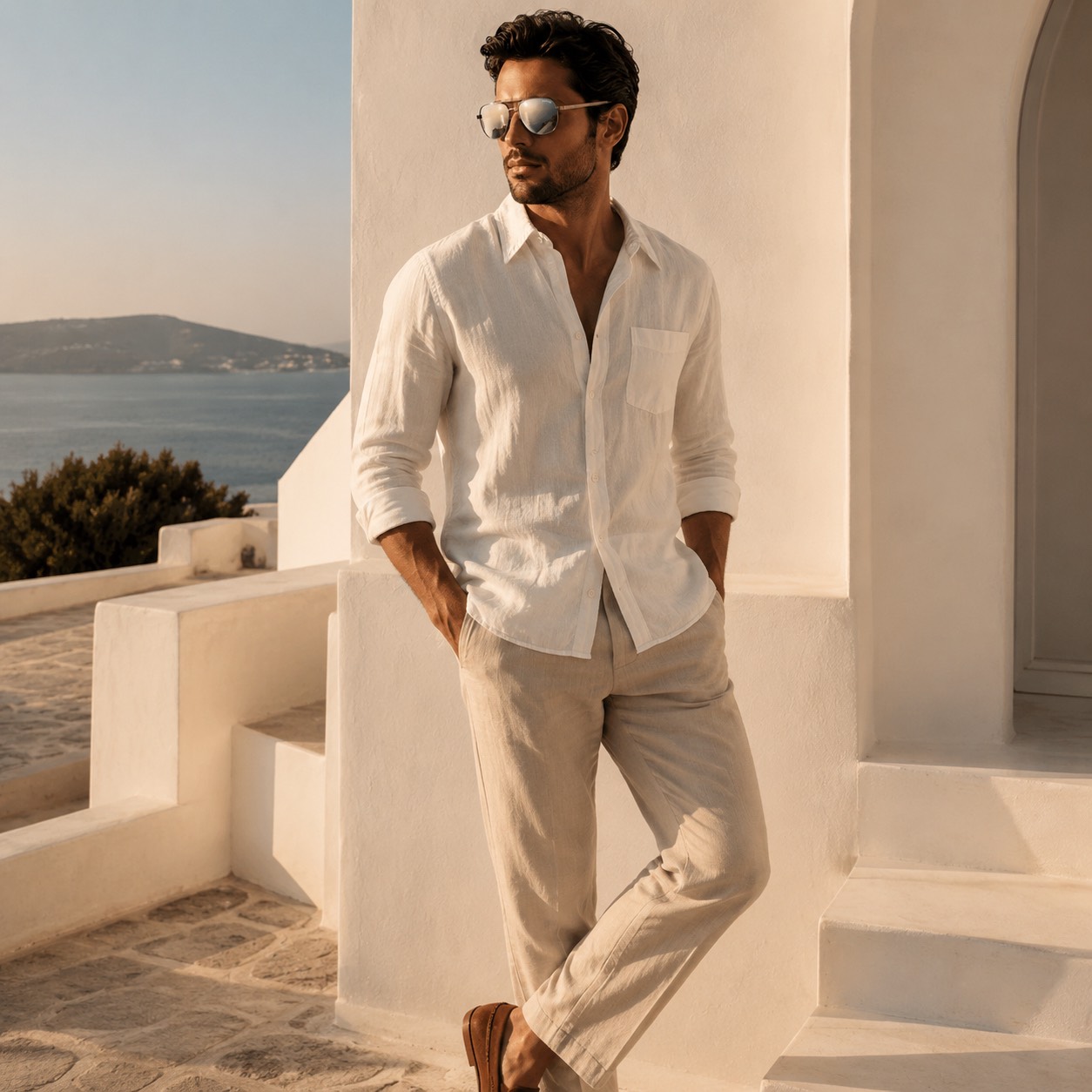 عینک آفتابی مردانه مدل خلبانی برنزی/مسی برند اکسپرس وارداتی (EXPRESS Bronze/Copper Aviator) - Image 3